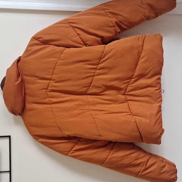Deluc Women's Rust Orange Puffer Jacket Size Small - Picture 6 of 9